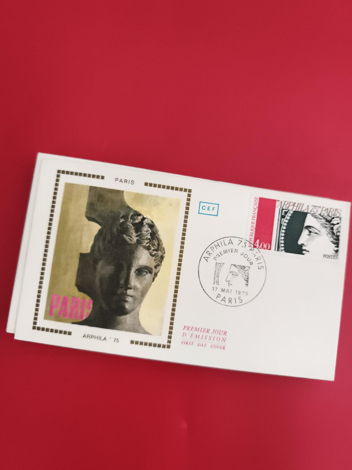 Lettre Premier Jour Arphila 75 Paris CEF timbre Marianne philatélie FDC