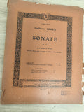 Ancien livre partitions violon piano Guillaume Lekeu Sonate édition Crickboom