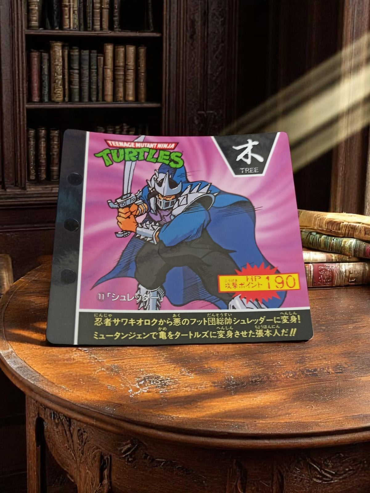 Carte vintage Ninja Turtles Shredder 1993 Mirage Studio Japan TMNT