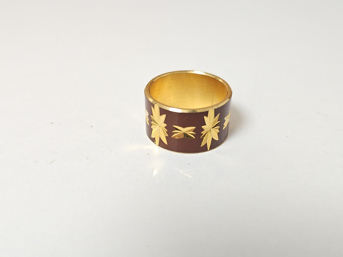 Vintage fancy old ring size 55 retro original jewel for collector