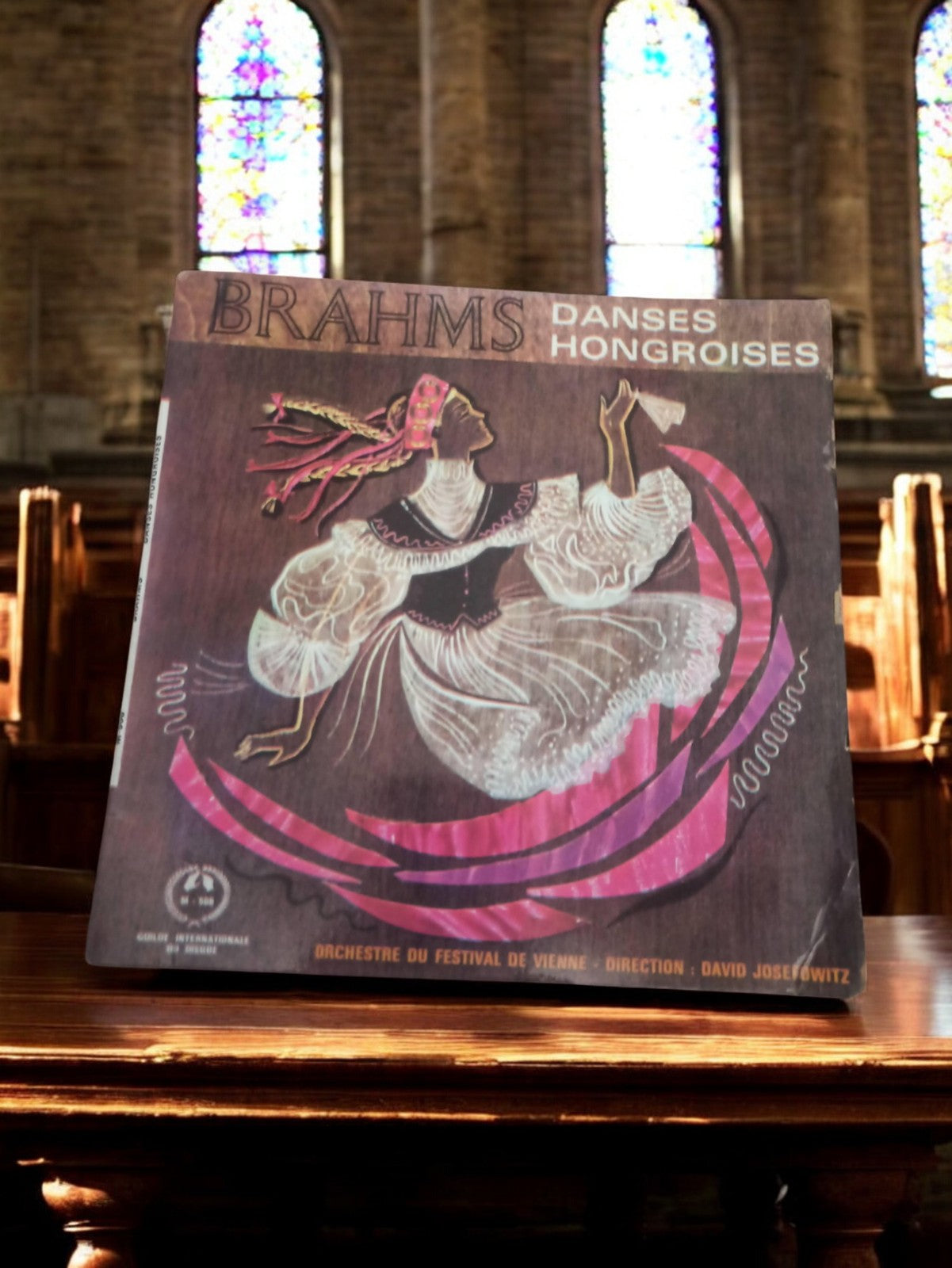 Vinyle 45 tours Brahms - Vintage non testé - Pièce de collection