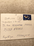 Lettre affranchie Mauritanie 1986, timbre Spatule Blanche, cachet Nouakchott