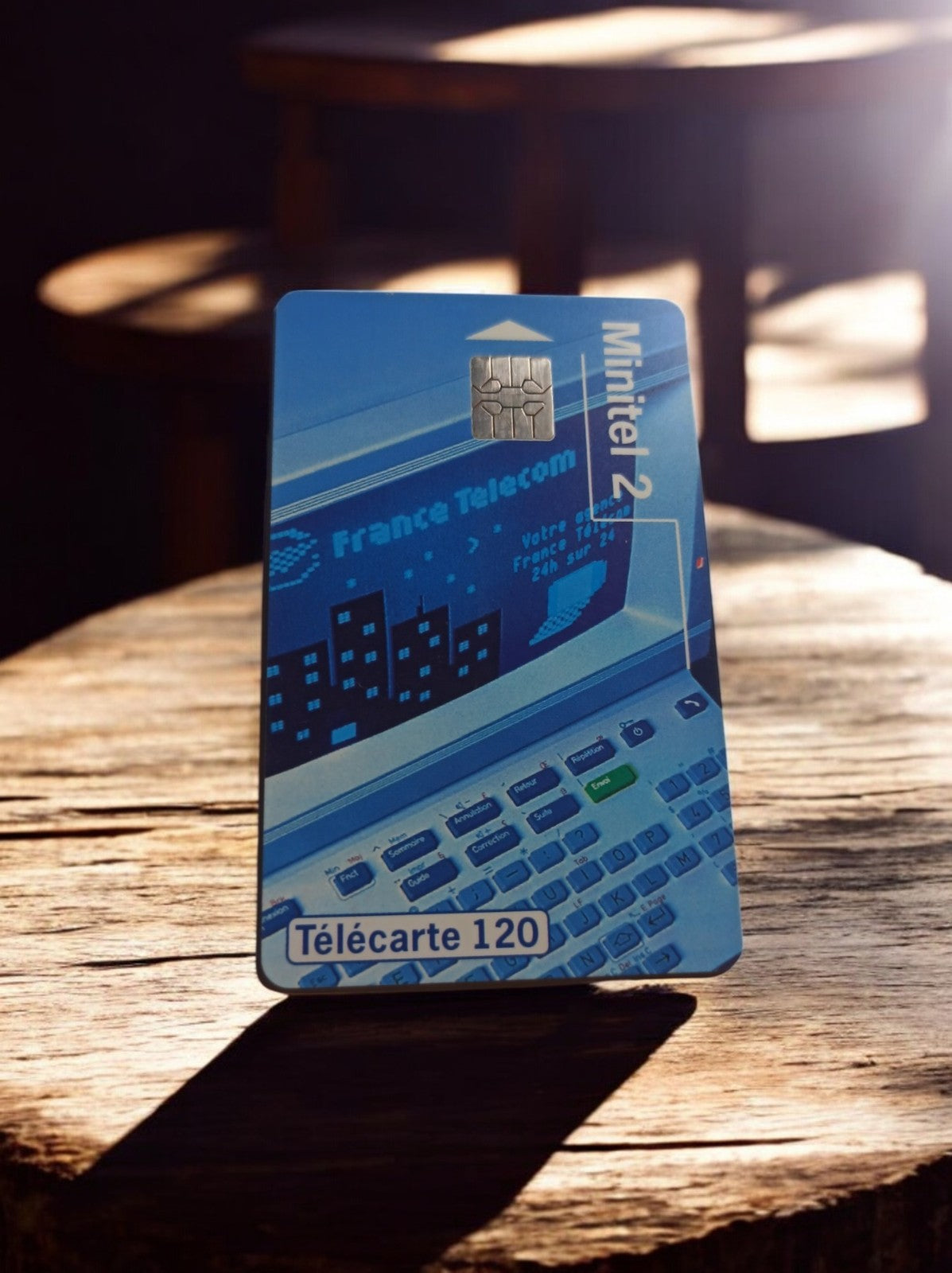 Carte téléphonique vintage Télécarte 120 France Telecom Minitel 2 années 90