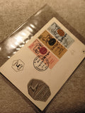 Lettre Premier Jour Israël 1949 timbres faune cerf oblitérés Jérusalem philatéli