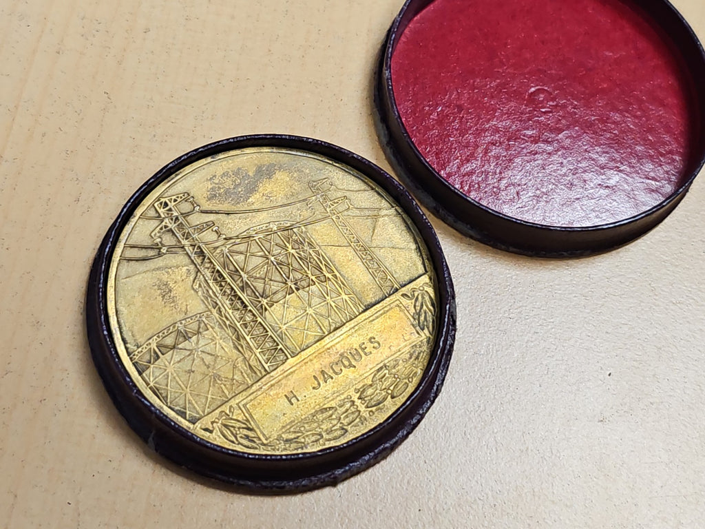 Médaille ancienne Électricité de France vintage collection rétro EDF authentique