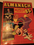 Livre Almanach Le Journal de Mickey 1985 couverture rouge Disney