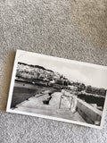 CPA photo ancienne port ville méditerranéenne noir et blanc