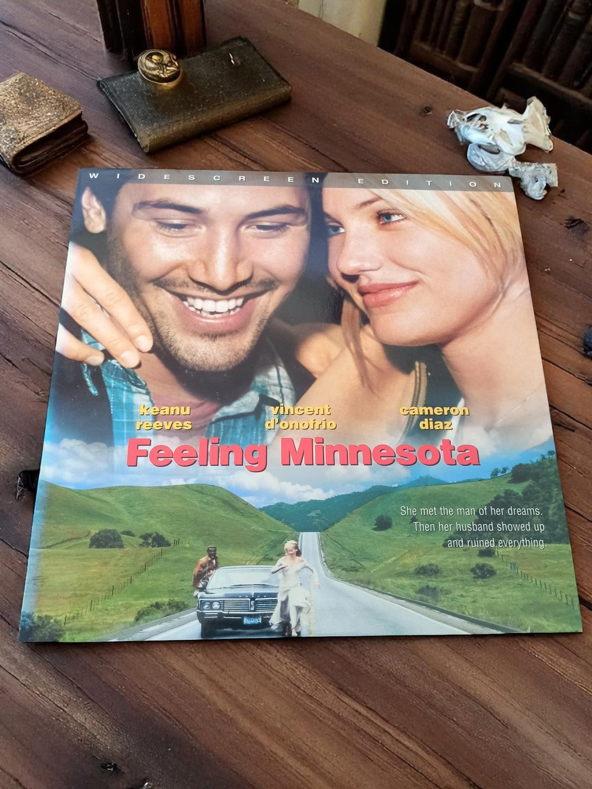 Laserdisc Feeling Minnesota Widescreen Keanu Reeves Cameron Diaz Vintage Film