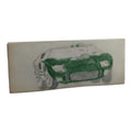 Plan calque voiture Scalextric Dinky Toys dessin original vert