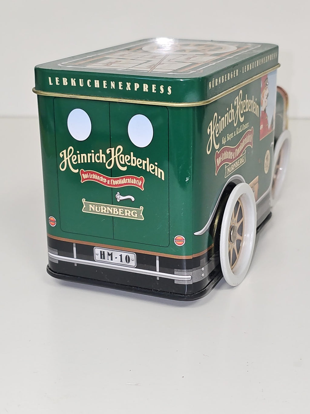 Camion en étain Heinrich Haeberlein Nuremberg avec boîte à musique d'origine