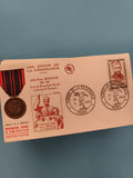 Lettre FDC Héros de la Résistance 1960 Abbé René Bonpain timbre oblitéré