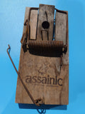 Ancien piège à souris bois assainic rouillé curiosité vintage déco collection