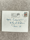 Lettre affranchie Festival Art Photographique Cannes 1966 timbre coq philatélie