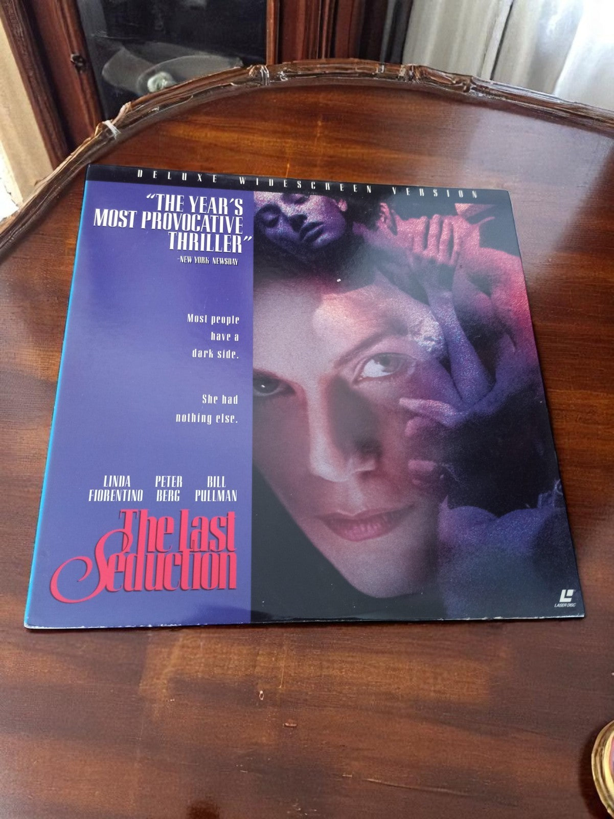 Laserdisc The Last Seduction vintage - Jaquette Deluxe Widescreen Thriller