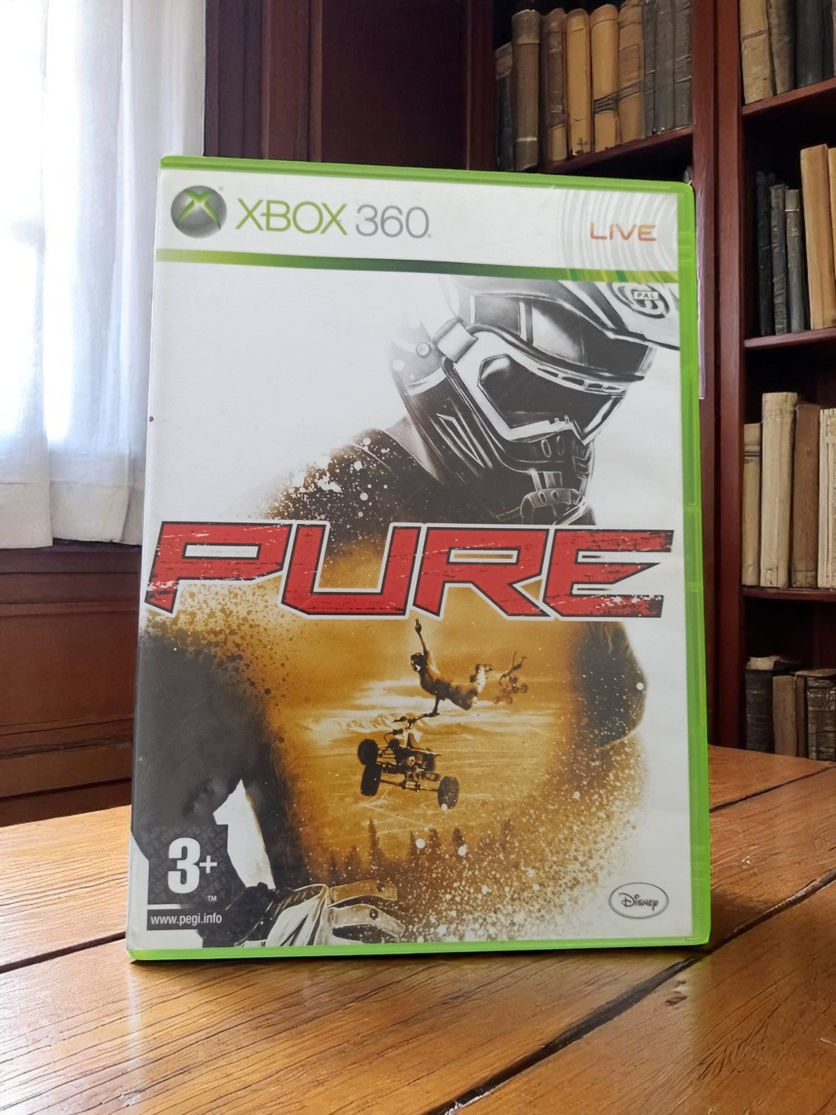 Jeu Xbox 360 PURE Disney vintage, quad, cover FR, sans notice, occasion