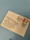 Carte postale Viaduc de l'An 2000 Charolles oblitérée timbre Marianne