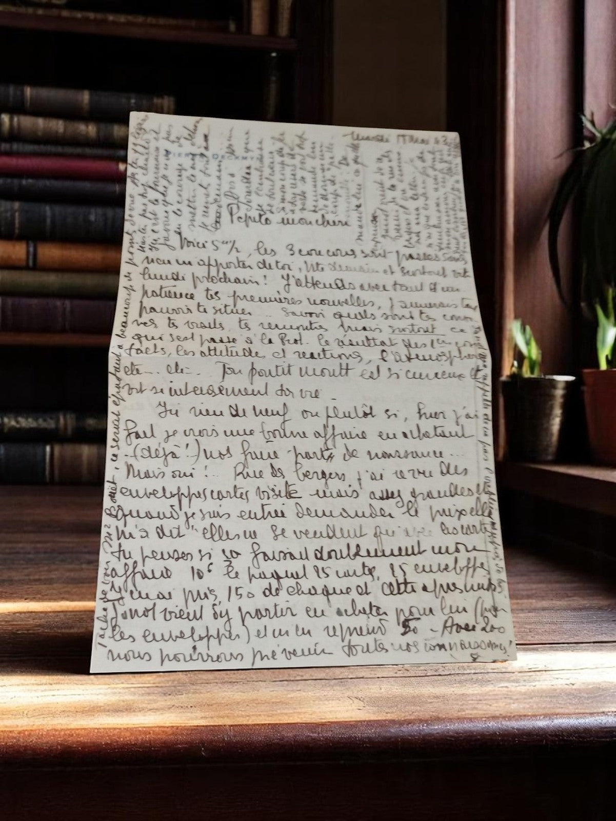 Lettre manuscrite 1939-1945 correspondance guerre France papier encre