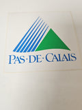 Vintage autocollant publicitaire ancien Pas-de-Calais rétro collection déco