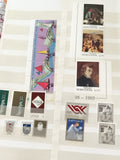 Timbres Lettonie et Sierra Leone lot thématiques art, sport, navigation, oblitér