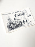 Vintage grand autocollant publicitaire ancien Cambrai rétro collection déco
