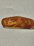 Vintage pin's Charmille orange rétro publicitaire, Plaisir d'offrir, collection