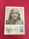 Carte Premier Jour Benjamin Franklin 1955 Paris timbre 18F philatélie France