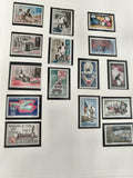 Timbres Tchad République du Tchad métiers, véhicules, fleurs, lot thématique phi