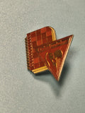 Vintage pin's Clairefontaine carnet écolier rouge collection papeterie rare