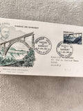 Lettre FDC Premier Jour Viaduc de Garabit 1952 Saint-Flour philatélie ancienne