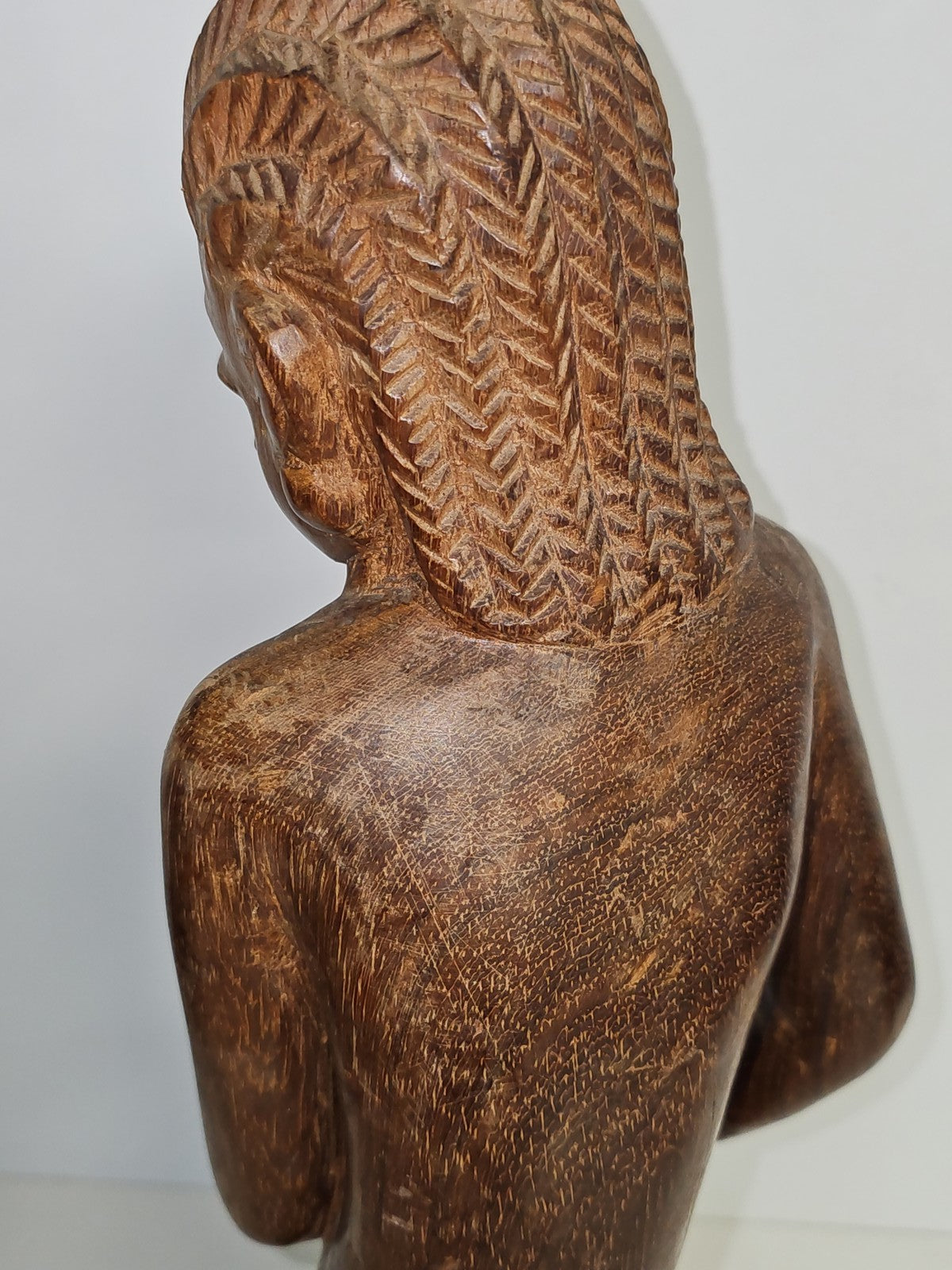 Sculpture africaine ancienne érotique bois massif grande taille vintage déco rar