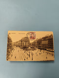 Carte postale ancienne Bruxelles Place de Brouckère 1918 timbre CPA vintage