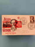 Lettre FDC Jules Guesde 1957 Premier Jour Exposition Philatélie Roubaix