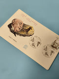Enveloppe Premier Jour d?Émission FDC Abbé Breuil illustration cachets visibles