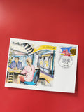 Carte postale philatélie La Poste illustrée timbre oblitéré France