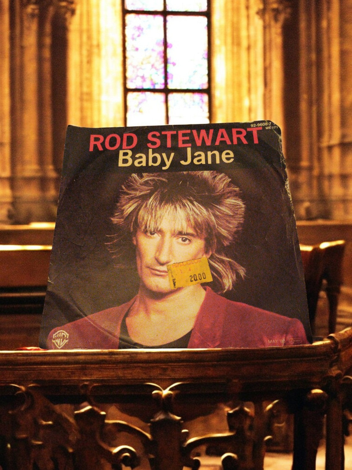 Vinyle 45 tours Rod Stewart Baby Jane vintage pop rock années 80