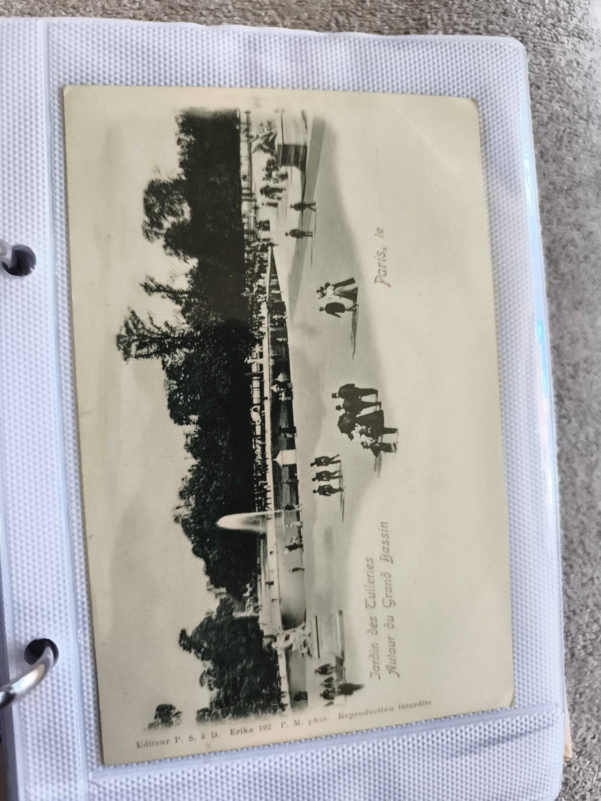 CPA Paris Jardin des Tuileries Grand Bassin Erika 192 PM phot