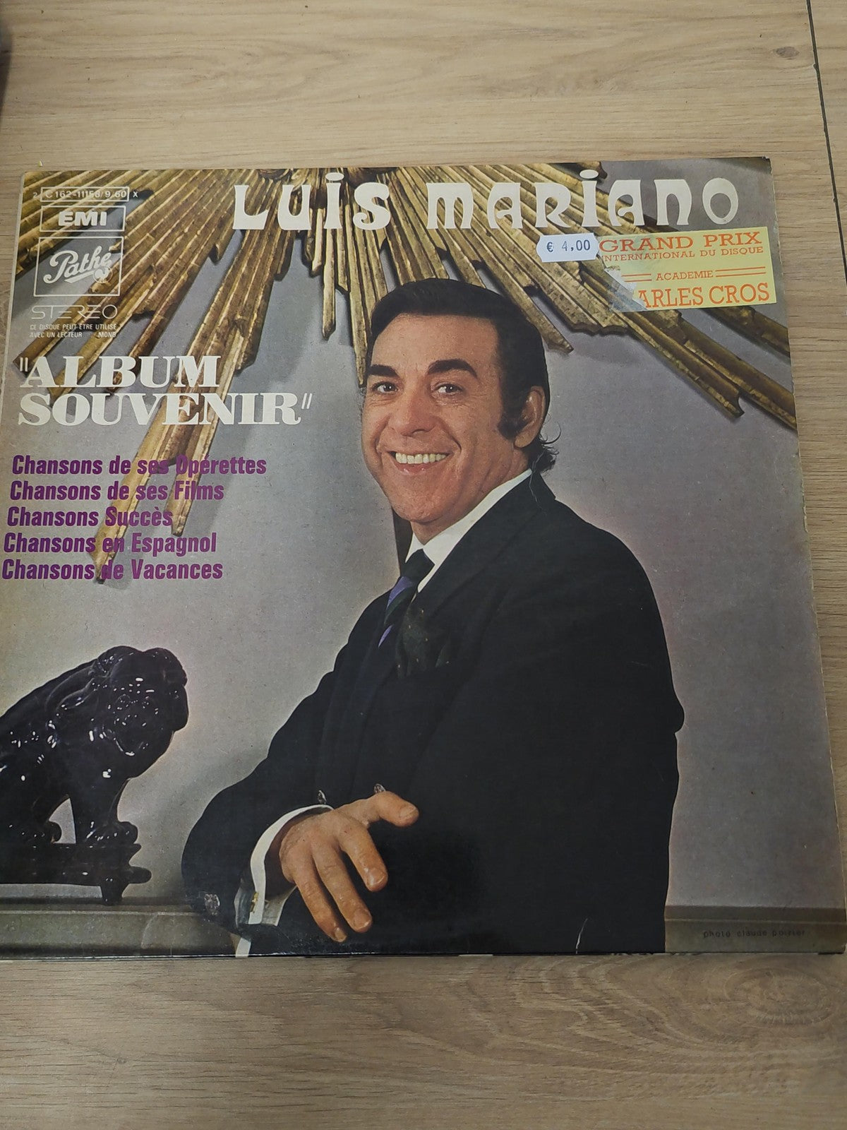 Vinyle 33 tours ancien Mariano rétro collection musique vintage disque occasion