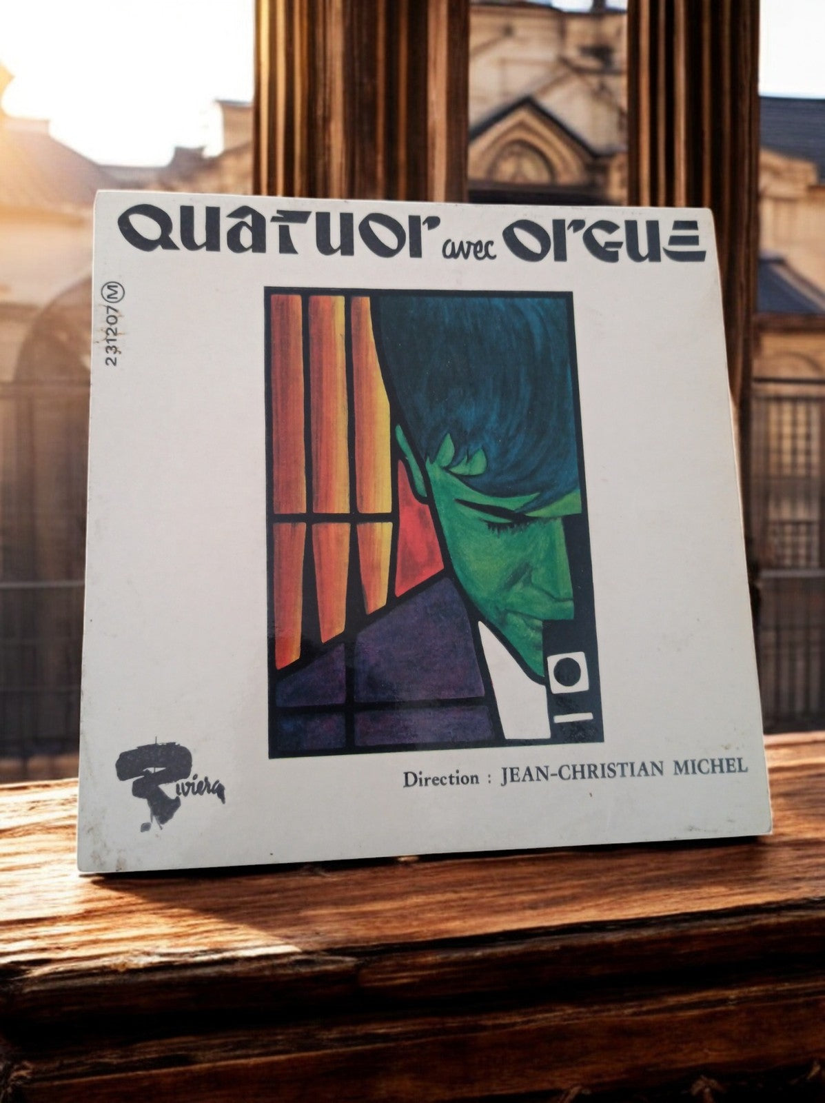 Vinyle Quatuor avec orgue Jean-Christian Michel Riviera LP musique classique