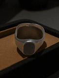 Bague vintage ancienne homme style chevalière grise rétro taille 46 bijou
