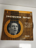 Vinyle 45 tours Jacques Brel EP Philips pochette guitare France