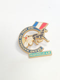 Pin's ancien Grand National du Trot 1992 Marseille, badge vintage hippisme cours
