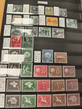 Lot timbres Suisse Helvetia Nations Unies oblitérés thématiques philatélie