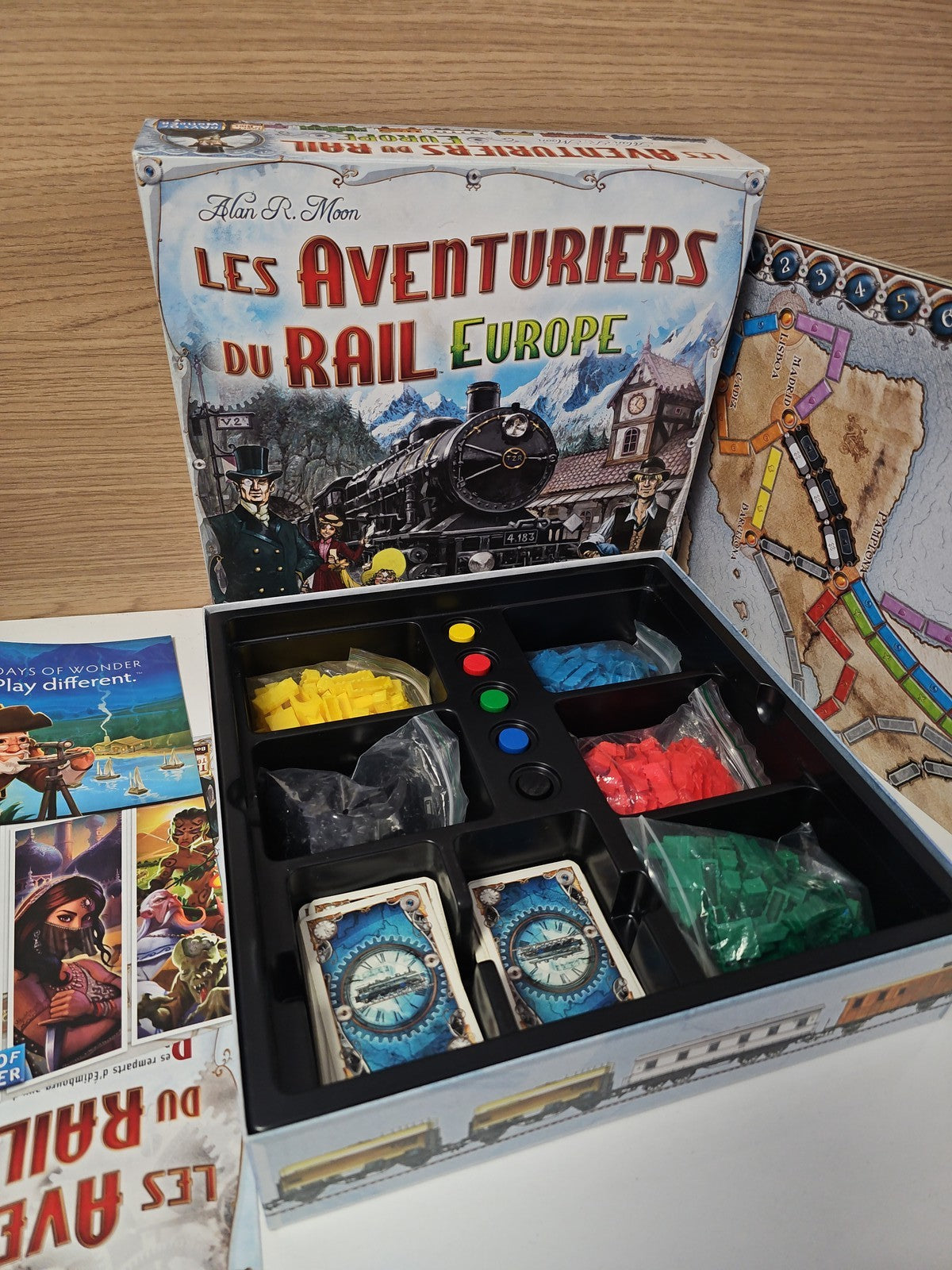 Jeu de plateau Les Aventuriers du Rail Europe version française occasion complet