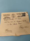 Ancienne enveloppe oblitérée 1914-1934 Tchécoslovaquie philatélie vintage