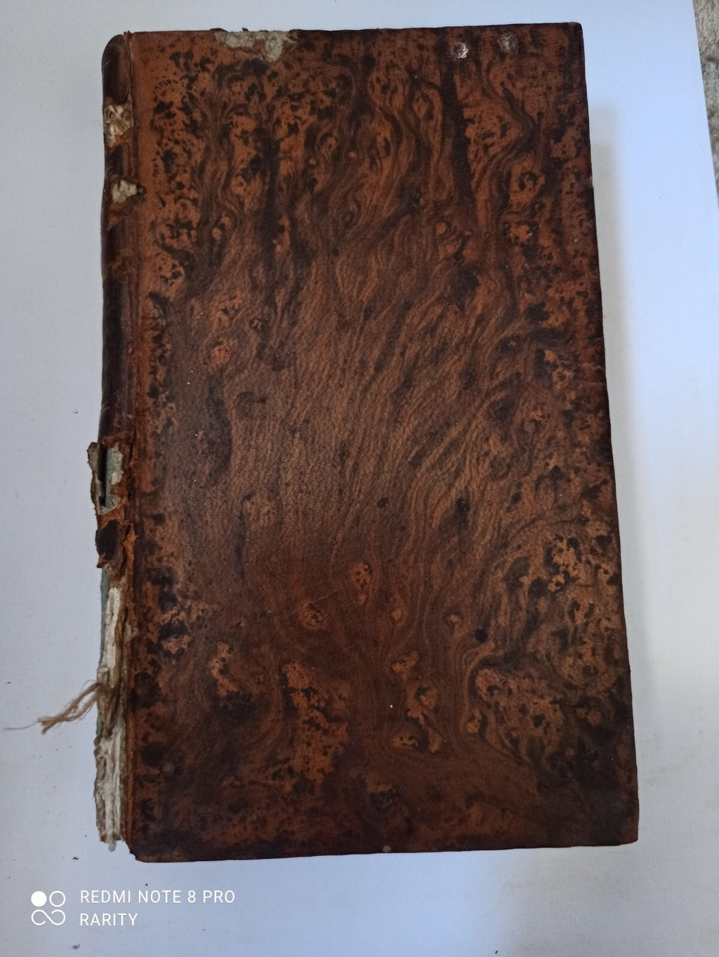 Livre ancien reliure marbrée Évangile Médité Tome VII 1826 rare