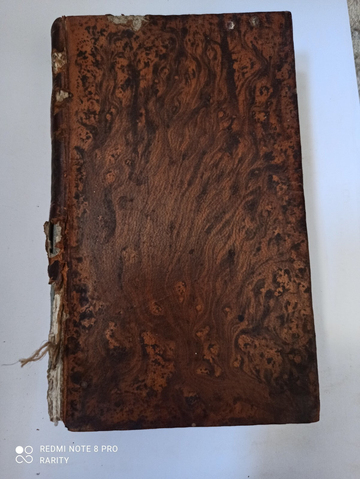 Livre ancien reliure marbrée Évangile Médité Tome VII 1826 rare