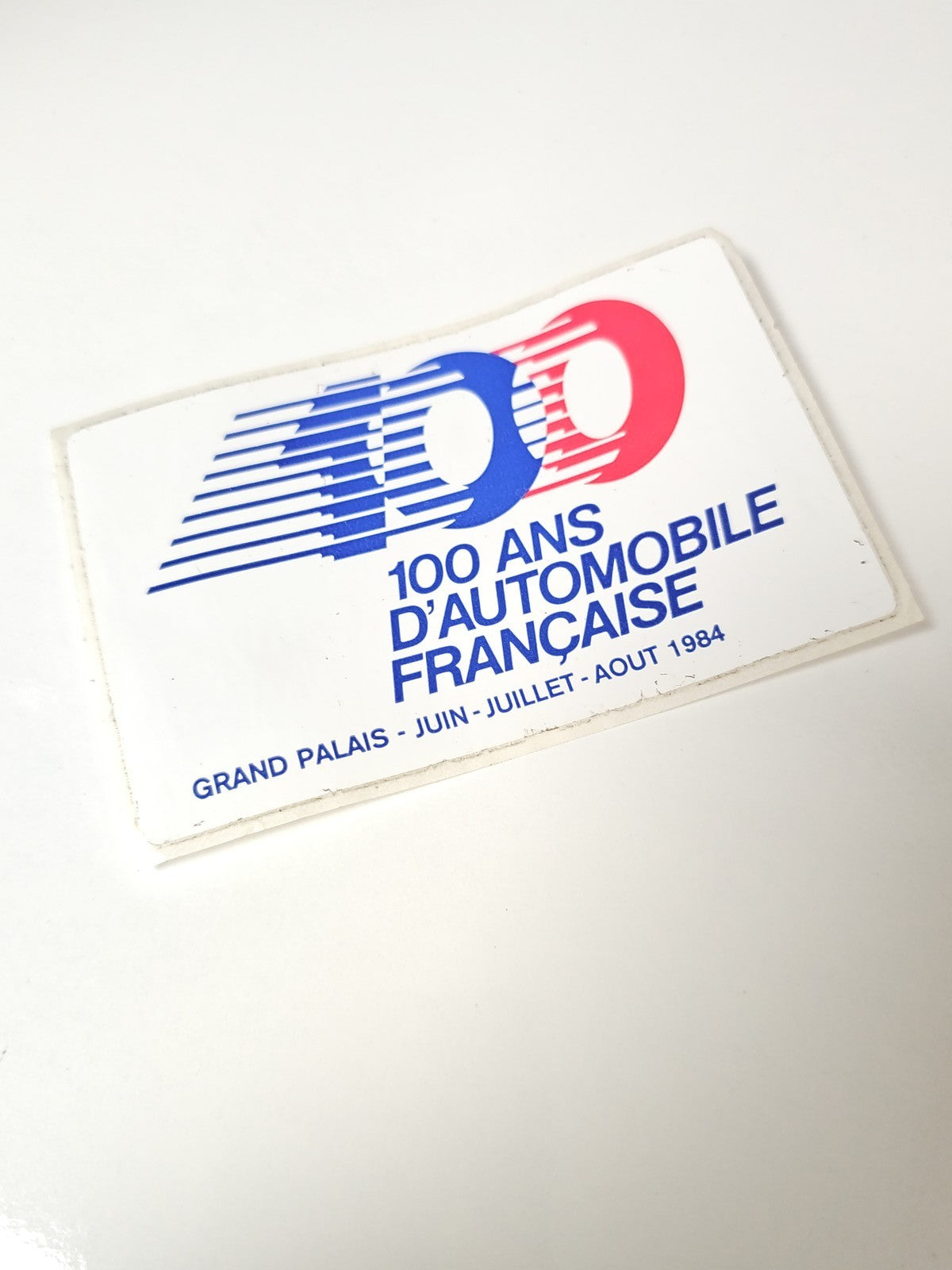 Vintage autocollant publicitaire ancien voiture française rétro collection déco