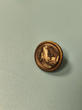 Vintage pin's Rough Riders collection loup relief bronze ancien badge