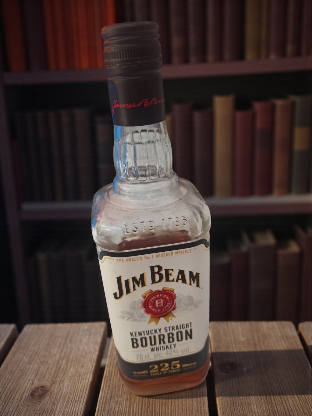Bouteille Jim Beam Kentucky Bourbon vintage déco rétro ancien flacon whiskey