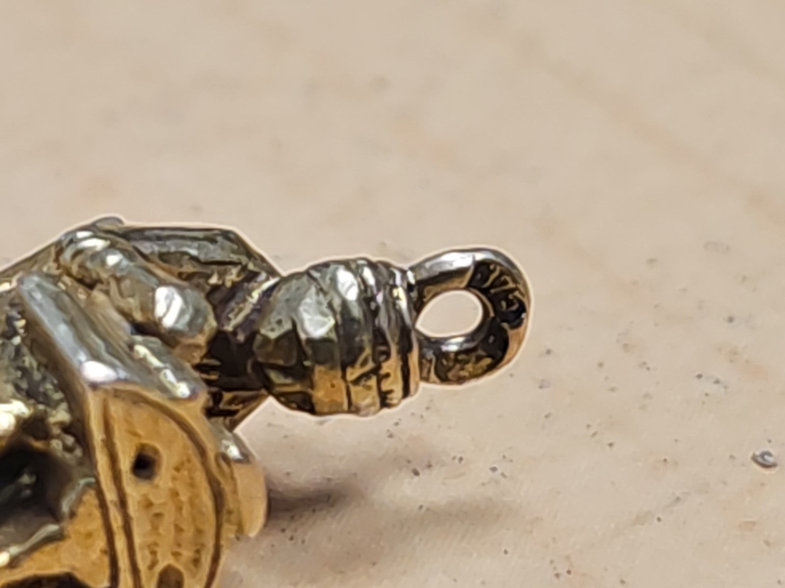 Vintage pendentif Brugge ancien en or 9 carats 3,1g bijou rétro collection